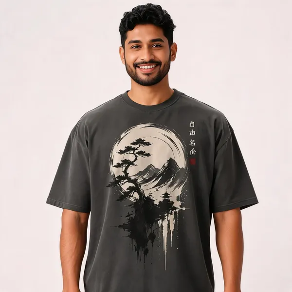 Charcoal_Cotton_Graphic_Print_Oversized_T-Shirt_For_Men