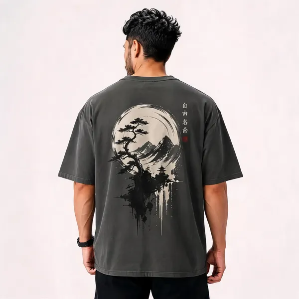 Charcoal_Cotton_Graphic_Print_Oversized_T-Shirt_For_Men