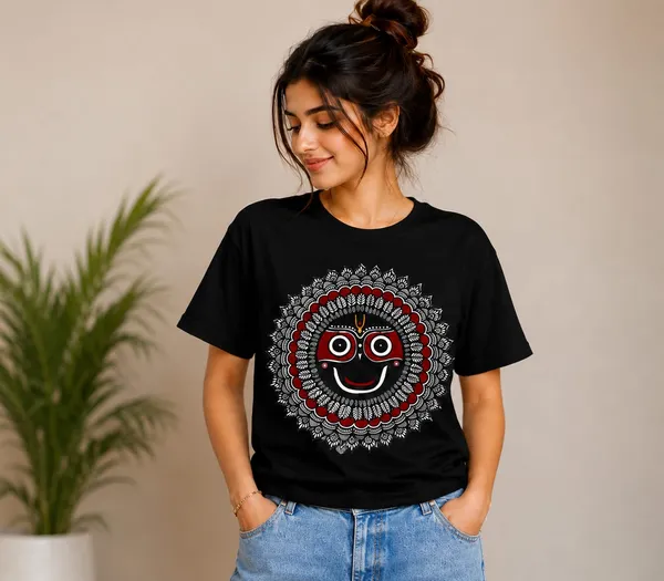 Black_Cotton_Graphic_Print_Regular_Fit_T-Shirt_For_Women