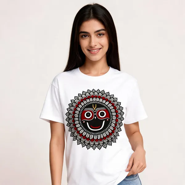 White_Cotton_Graphic_Print_Regular_Fit_T-Shirt_For_Unisex