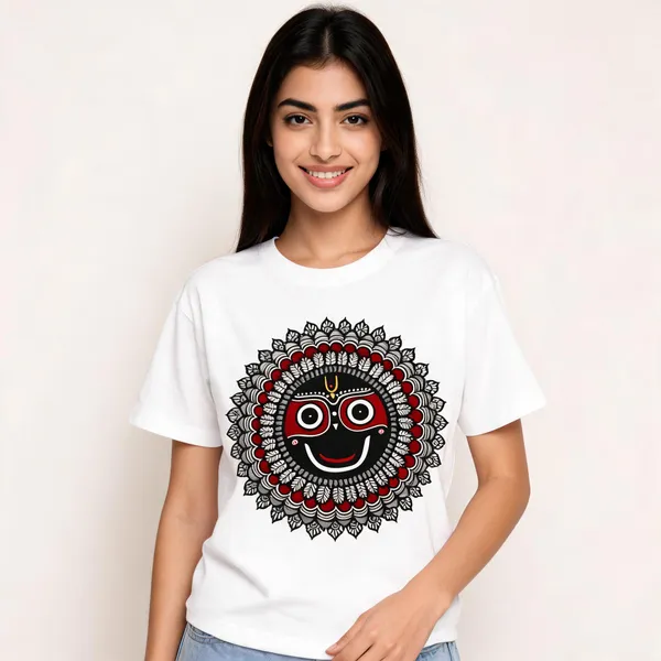 White_Cotton_Graphic_Print_Regular_Fit_T-Shirt_For_Unisex