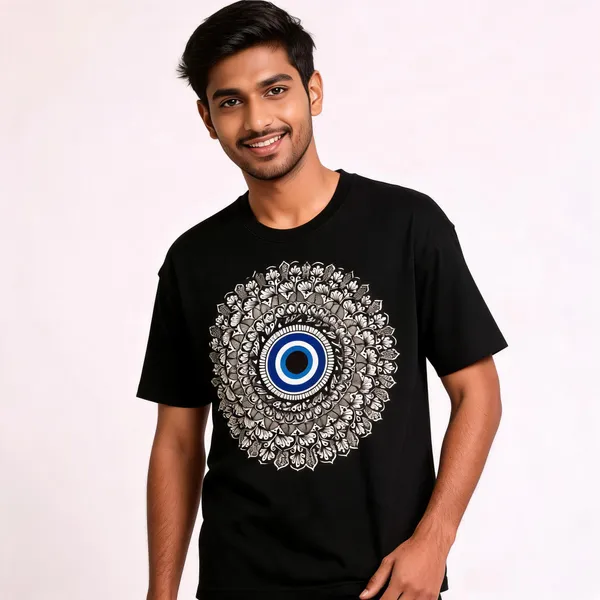 Black_Cotton_Regular_Fit_Mandala_Graphic_T-Shirt_For_Men