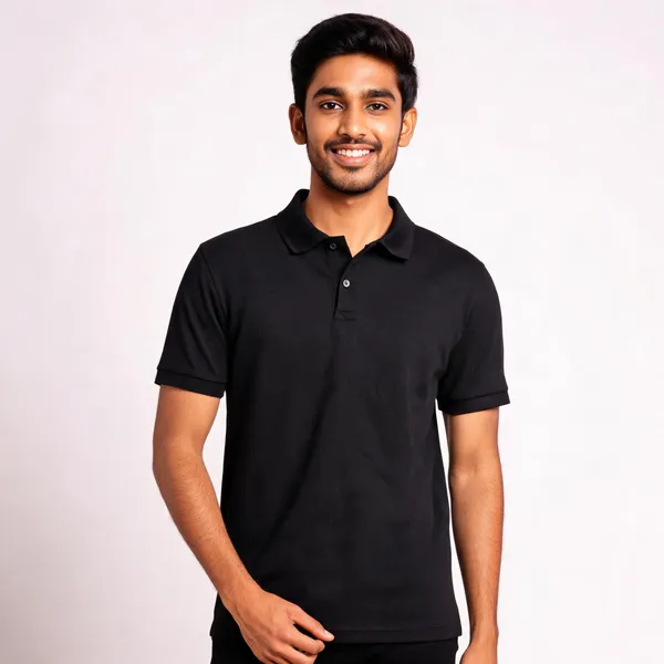 Black_Cotton_Regular_Fit_Polo_T-Shirt_For_Men