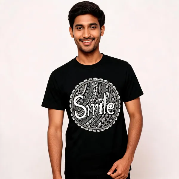 Black_Cotton_Regular_Fit_Smile_Paisley_Graphic_T-Shirt_For_Men