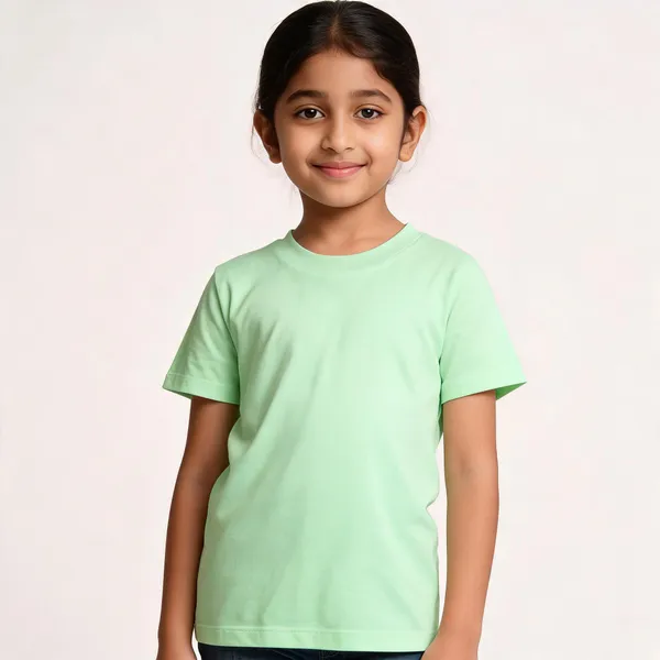 Green_Cotton_Regular_Fit_T-Shirt_For_Kids