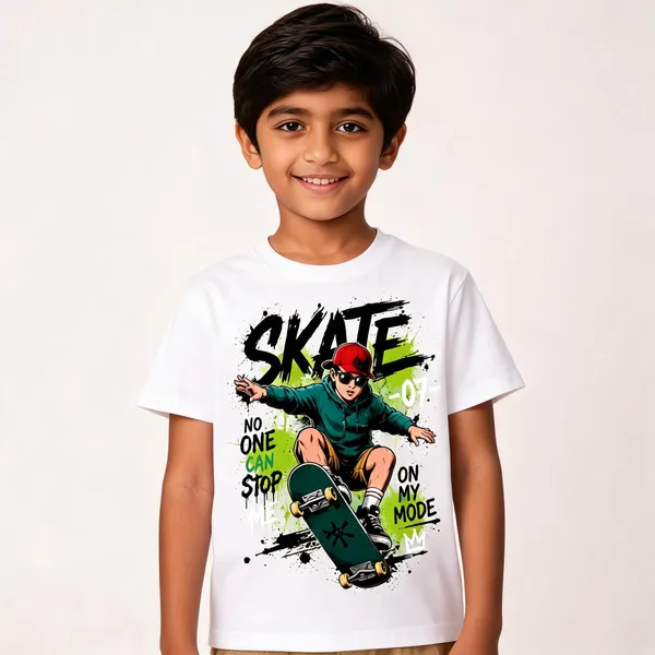 White_Cotton_Regular_Fit_Skateboarding_Graphic_T-Shirt_For_Boys