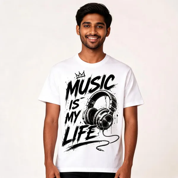 White_Cotton_Graphic_Print_Regular_Fit_T-Shirt_For_Men