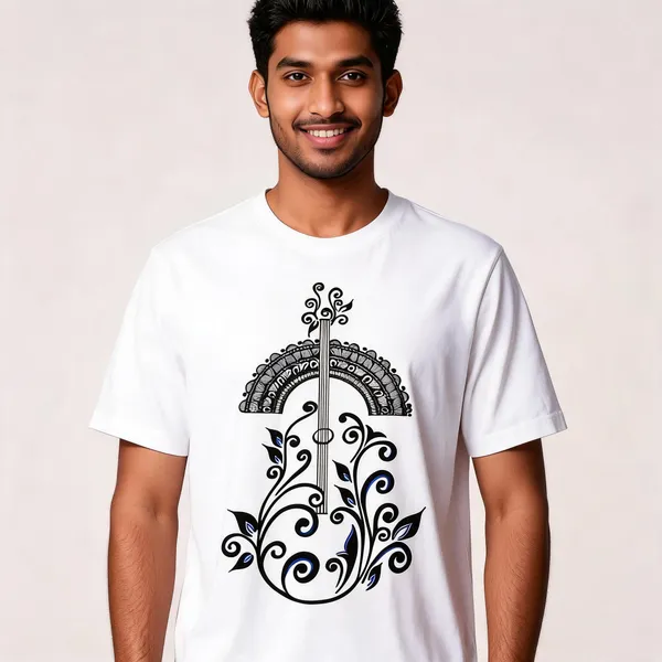White_Cotton_Regular_Fit_Botanical_Instrument_Graphic_T-Shirt_For_Men
