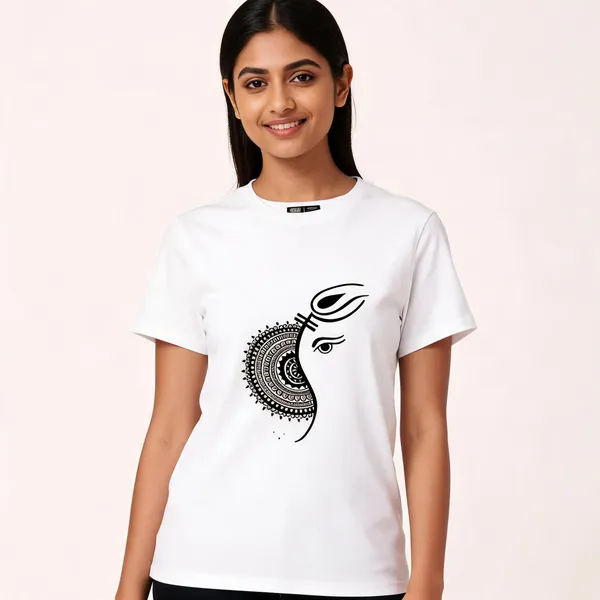 White_Cotton_Regular_Fit_Indian_Graphic_T-Shirt_For_Unisex