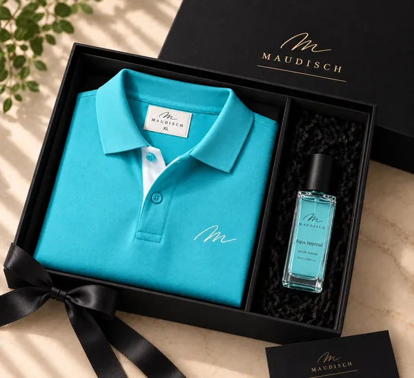 Maudisch_Premium_Gift_Set_–_Aqua_Blue_T-Shirt_&_Aqua_Imperial_Perfume