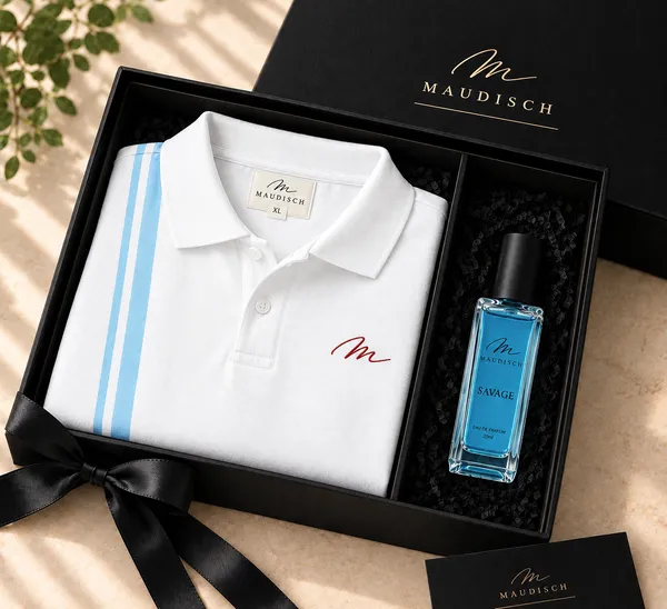 Maudisch_Premium_Gift_Set_–_Polo_T-Shirt_&_Maudisch_Savage_Perfume