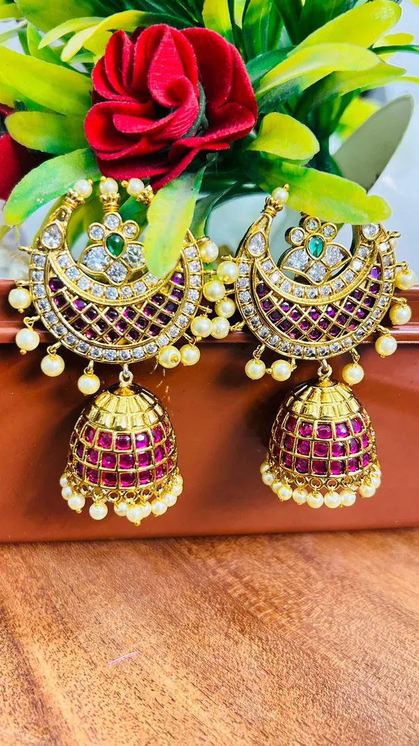 Gold_Alloy_Ruby_Stone_Traditional_Jhumka_Earrings_For_Women