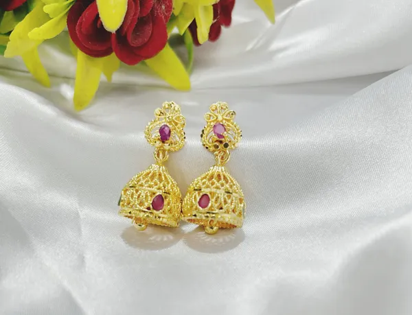 Gold_Alloy_Ruby_Stone_Traditional_Jhumka_Earrings_For_Women