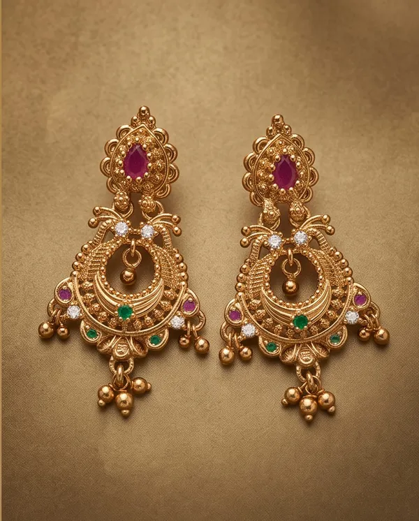 Gold_Alloy_Pink_Green_Stone_Traditional_Chandbali_Earrings_For_Women