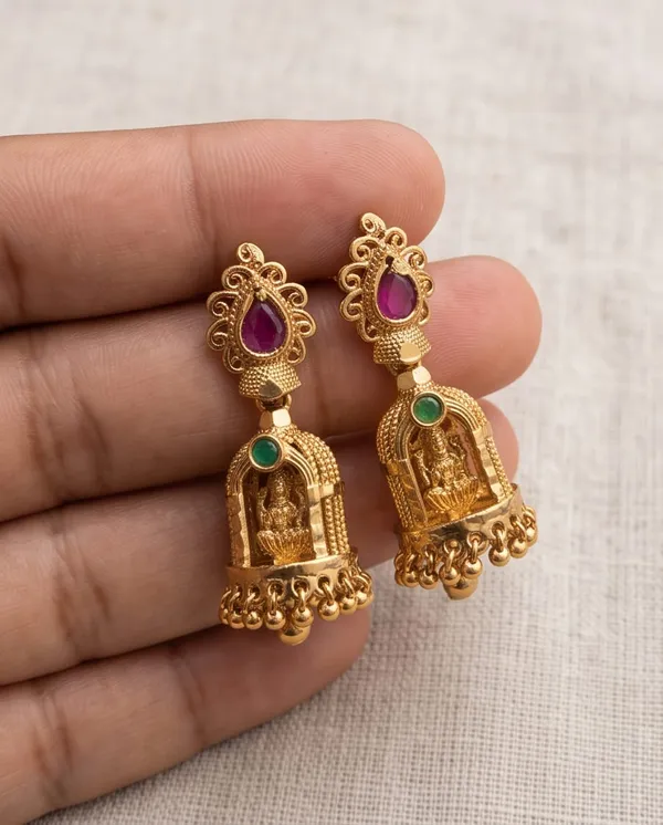 Gold_Alloy_Temple_Stone_Jhumka_Earrings_For_Women