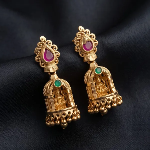 Gold_Alloy_Temple_Stone_Jhumka_Earrings_For_Women