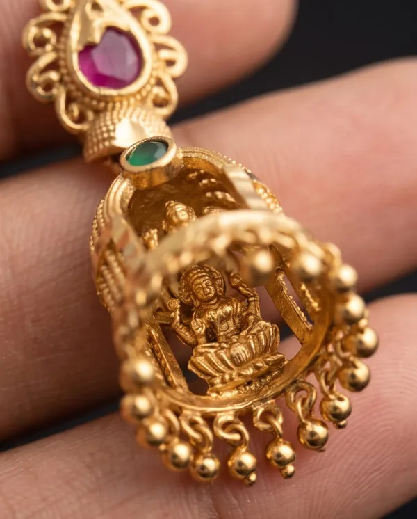 Gold_Alloy_Temple_Stone_Jhumka_Earrings_For_Women