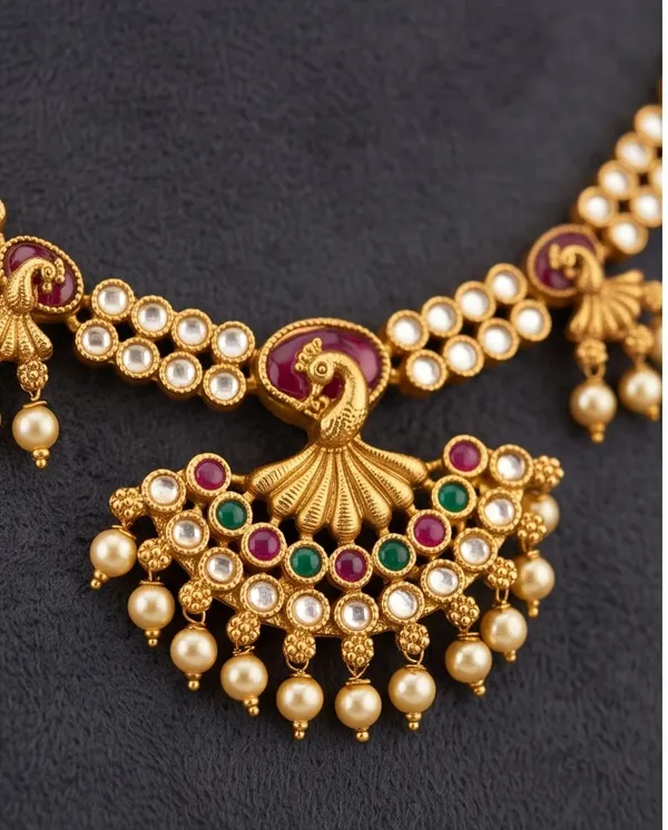 Gold_Alloy_Red_Stone_Floral_Traditional_Necklace_Set_For_Women