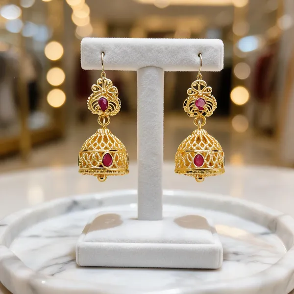 Gold_Alloy_Ruby_Stone_Jhumka_Earrings_For_Women