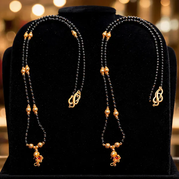 Gold_Alloy_Black_Beads_Small_Mangalsutra_For_Women_-_Pack_of_2
