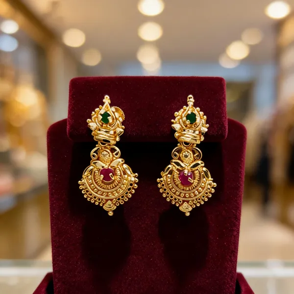 Gold_Alloy_Antique_Temple_Style_Jhumka_Earrings_For_Women