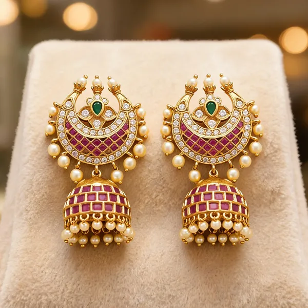 Gold_Alloy_Chandbali_Stone_Traditional_Jhumka_Earrings_For_Women