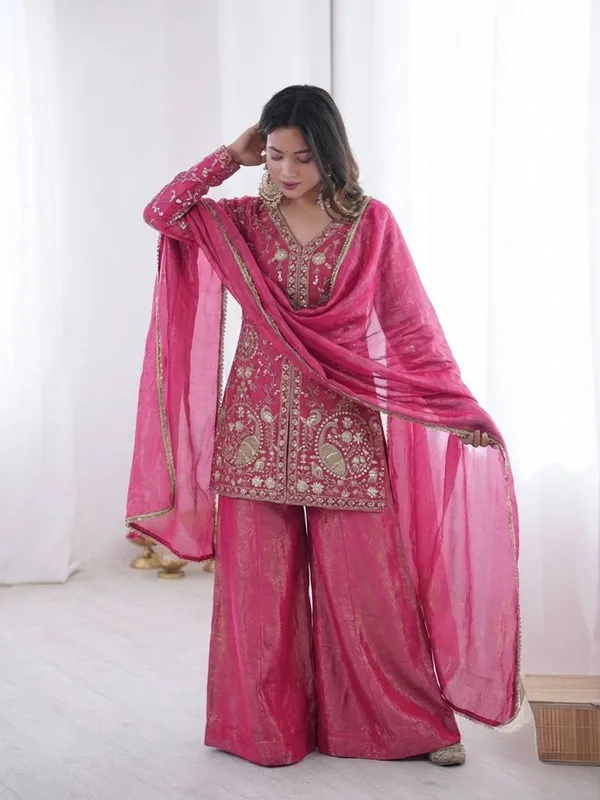 Pink_Embroidered_Kurta_Sharara_Set_With_Dupatta_for_Women