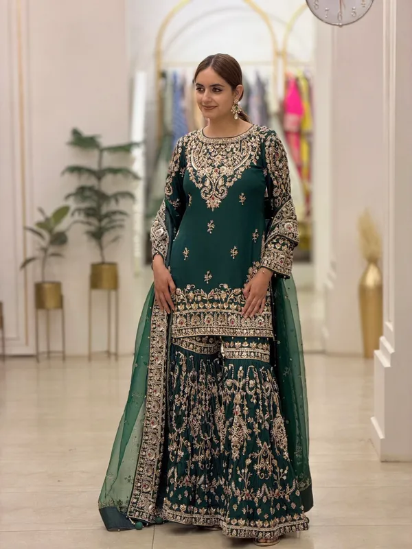 Green_Embroidered_Sharara_Suit_Set_for_Women
