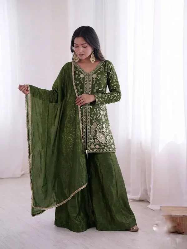 Green_Embroidered_Ethnic_Sharara_Set_for_Women