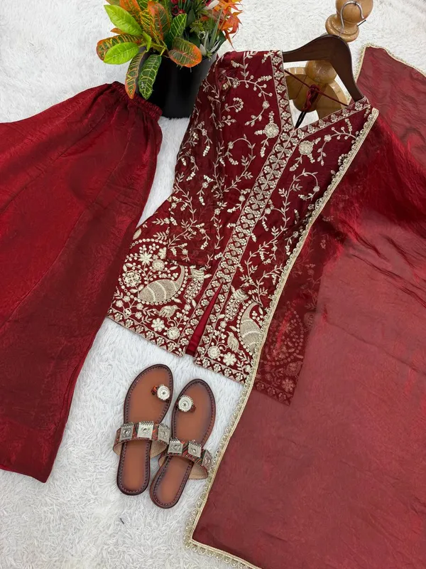 Maroon_Embroidered_Ethnic_Sharara_Suit_Set_for_Women