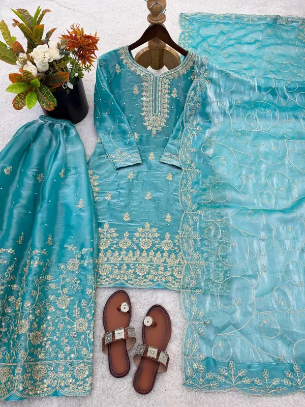 Teal_Embroidered_Straight_Sharara_Set_for_Women