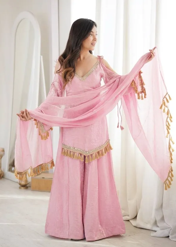 Pink_Embellished_Kurta_Palazzo_Set_For_Women