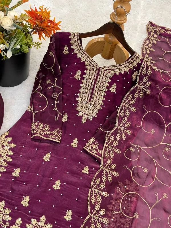 Purple_Embroidered_Sharara_Suit_Set_For_Women