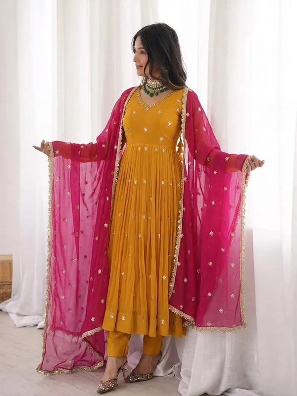 Mustard_Yellow_Anarkali_Suit_Set_for_Women