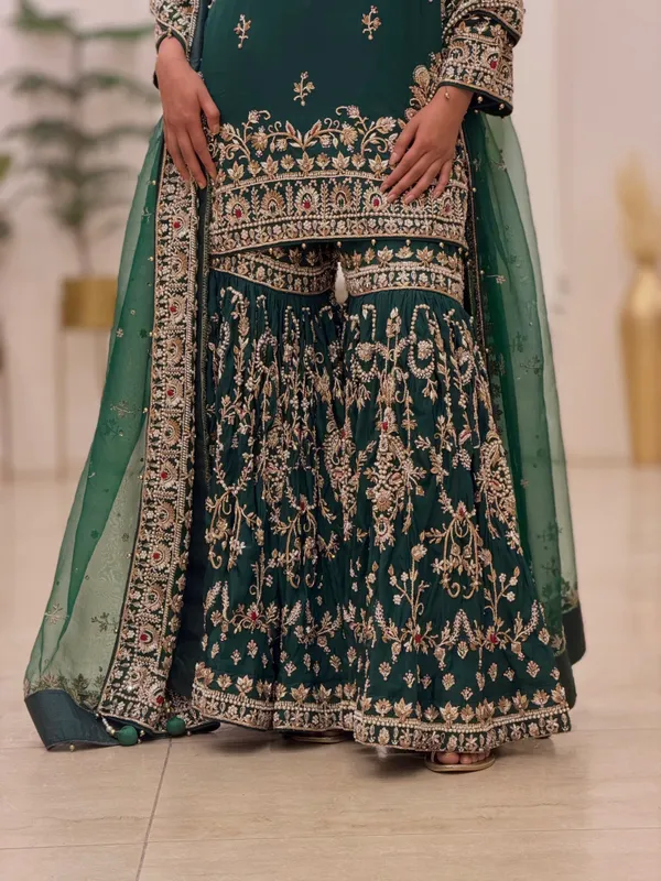 Green_Embroidered_Sharara_Suit_Set_for_Women