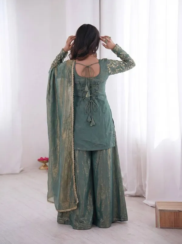 Green_Embroidered_Sharara_for_Women