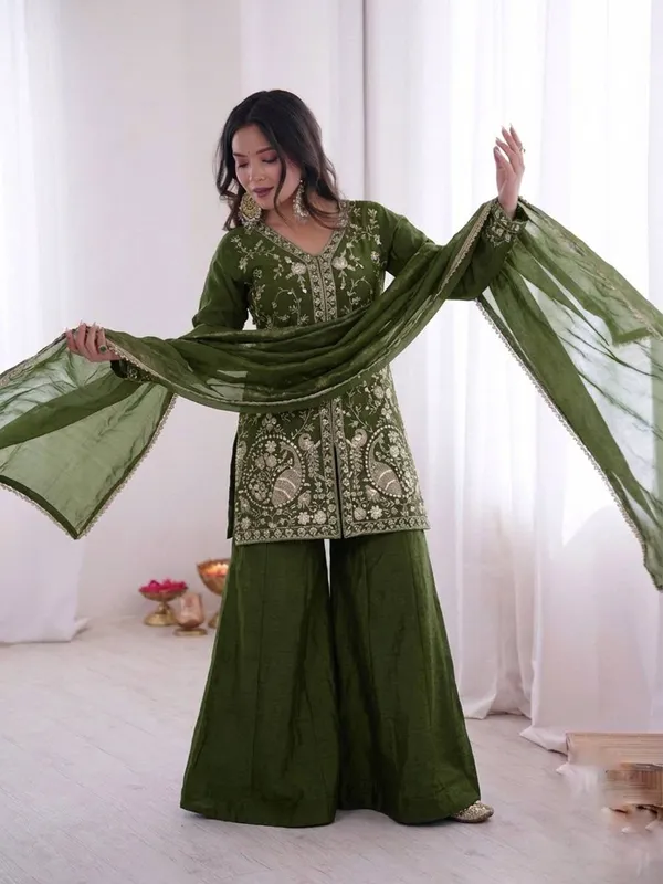 Green_Embroidered_Ethnic_Sharara_Set_for_Women