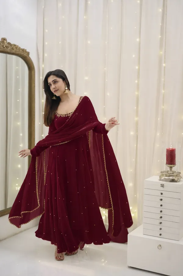 Maroon_Embellished_Anarkali_Suit_Set_for_Women
