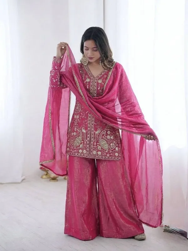 Pink_Embroidered_Kurta_Sharara_Set_With_Dupatta_for_Women