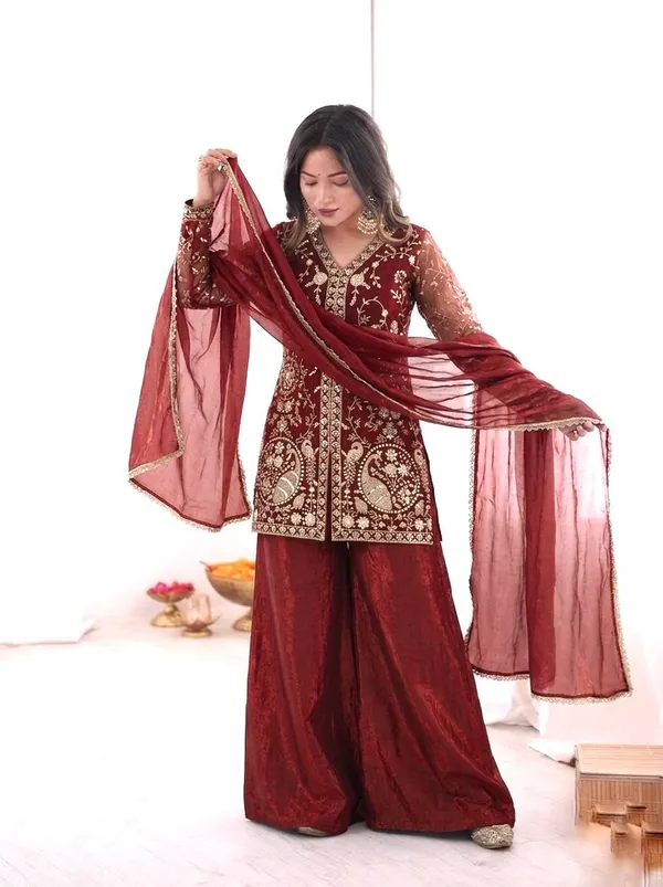 Maroon_Embroidered_Ethnic_Sharara_Suit_Set_for_Women