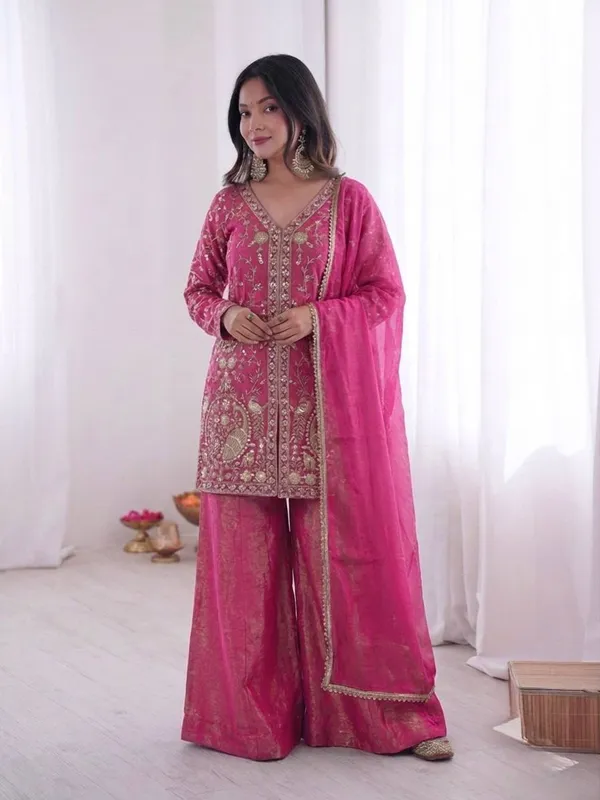 Pink_Embroidered_Kurta_Sharara_Set_With_Dupatta_for_Women