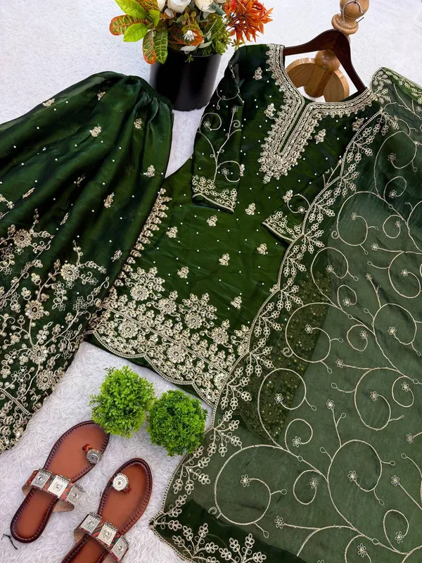 Green_Embroidered_Sharara_Suit_Set_for_Women