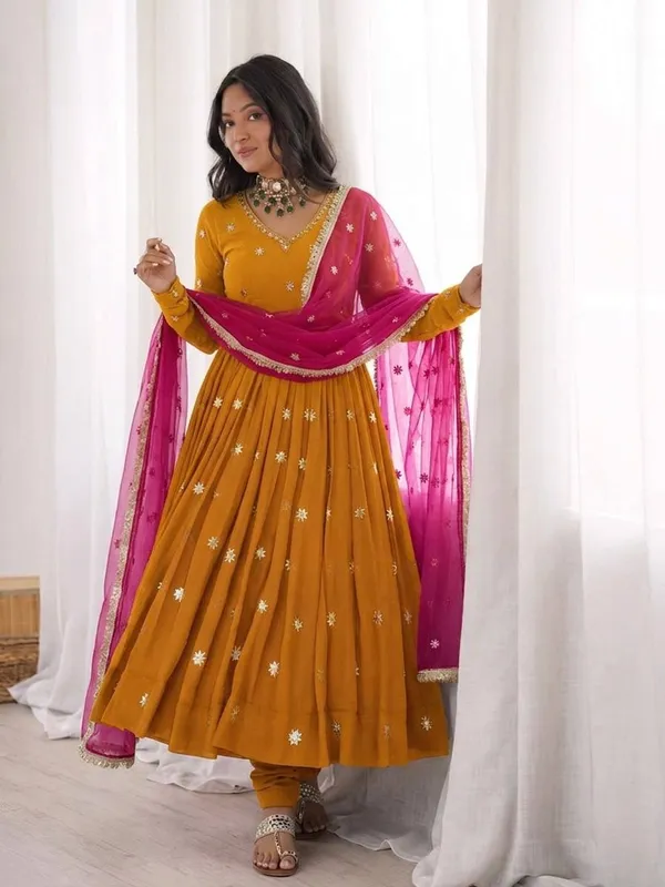 Mustard_Yellow_Anarkali_Suit_Set_for_Women