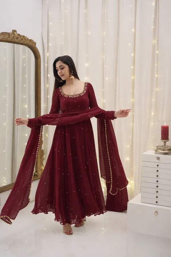 Maroon_Embellished_Anarkali_Suit_Set_for_Women