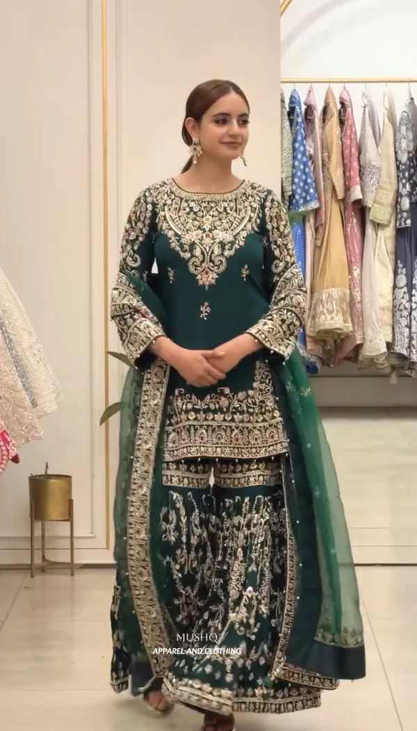 Green_Embroidered_Sharara_Suit_Set_for_Women