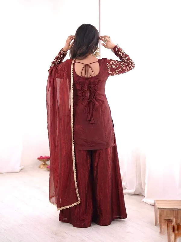 Maroon_Embroidered_Ethnic_Sharara_Suit_Set_for_Women