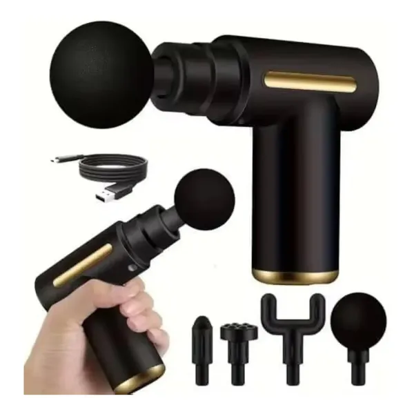 NextTech_Black_Handheld_Percussion_Massage_Gun_-_Deep_Tissue_Muscle_Massager_for_Pain_Relief,_Post-Workout_Recovery_&_Full_Body_Relaxation