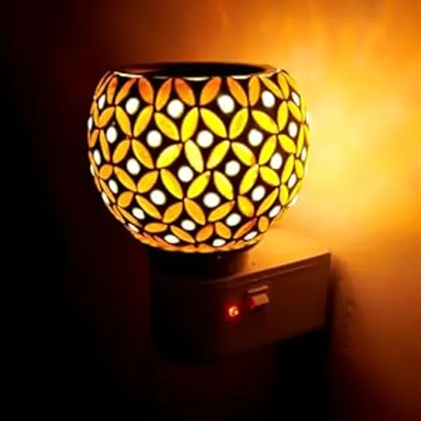 NextTech_Glass_Mosaic_Floral_Pattern_Table_Lamp_-_Decorative_LED_Bedside_Lamp_for_Bedroom,_Living_Room_&_Home_Ambience