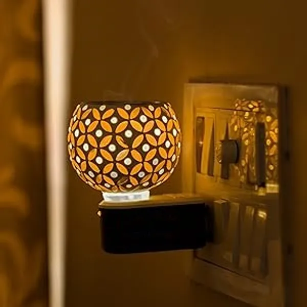 Abs_Plastic_Decorative_Mosaic_Floral_Plug-In_LED_Night_Lamp
