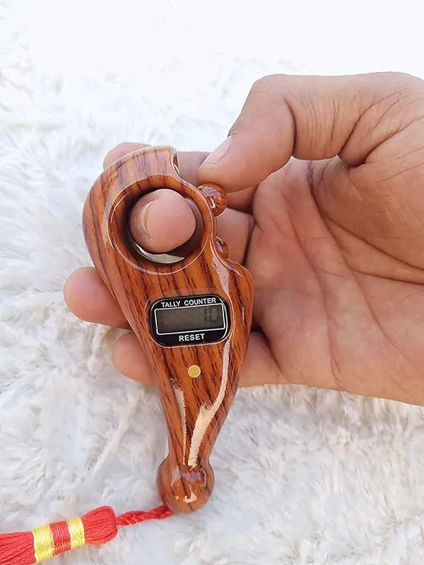 NextTech_Wooden_Finish_Compass_Digital_Clock_Car_Hanging_Ornament_-_Rear_View_Mirror_Accessory_with_Time_&_Direction_Display_for_Car_Interior_Decor